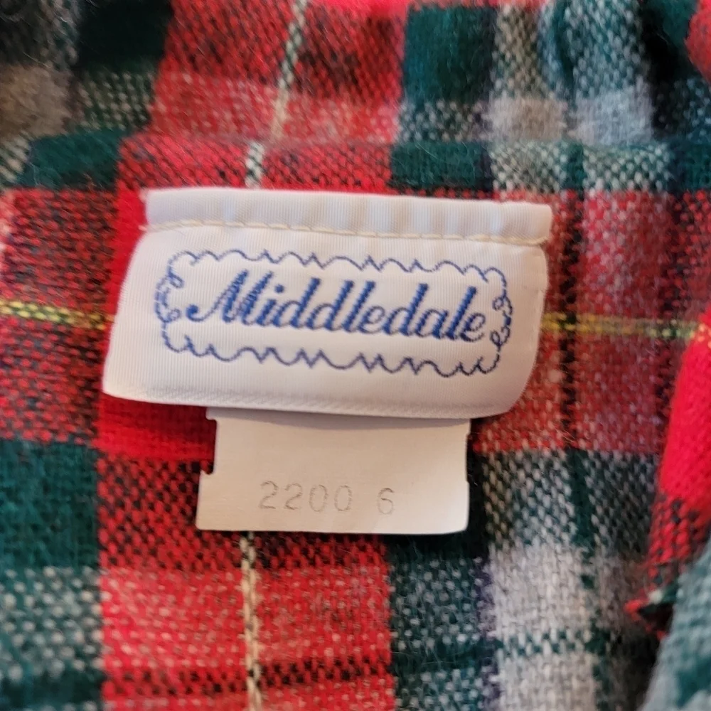 Vintage Red Plaid Suit 6 - see measurements